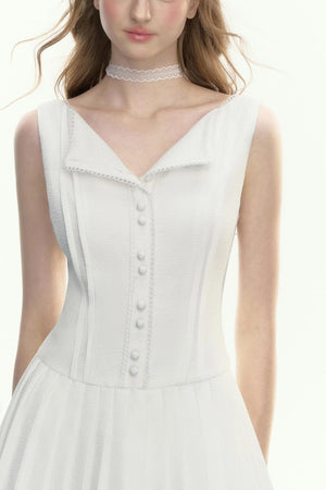 Elegant Crinkle Lace Dress