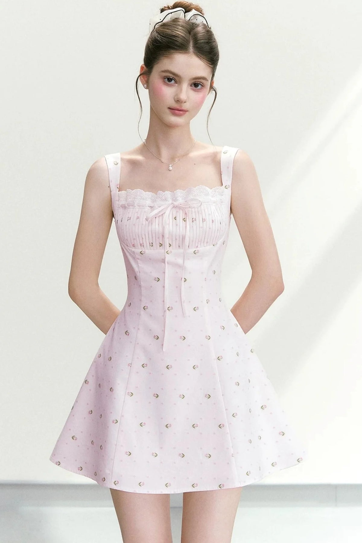 Elegant Floral A-Line Dress