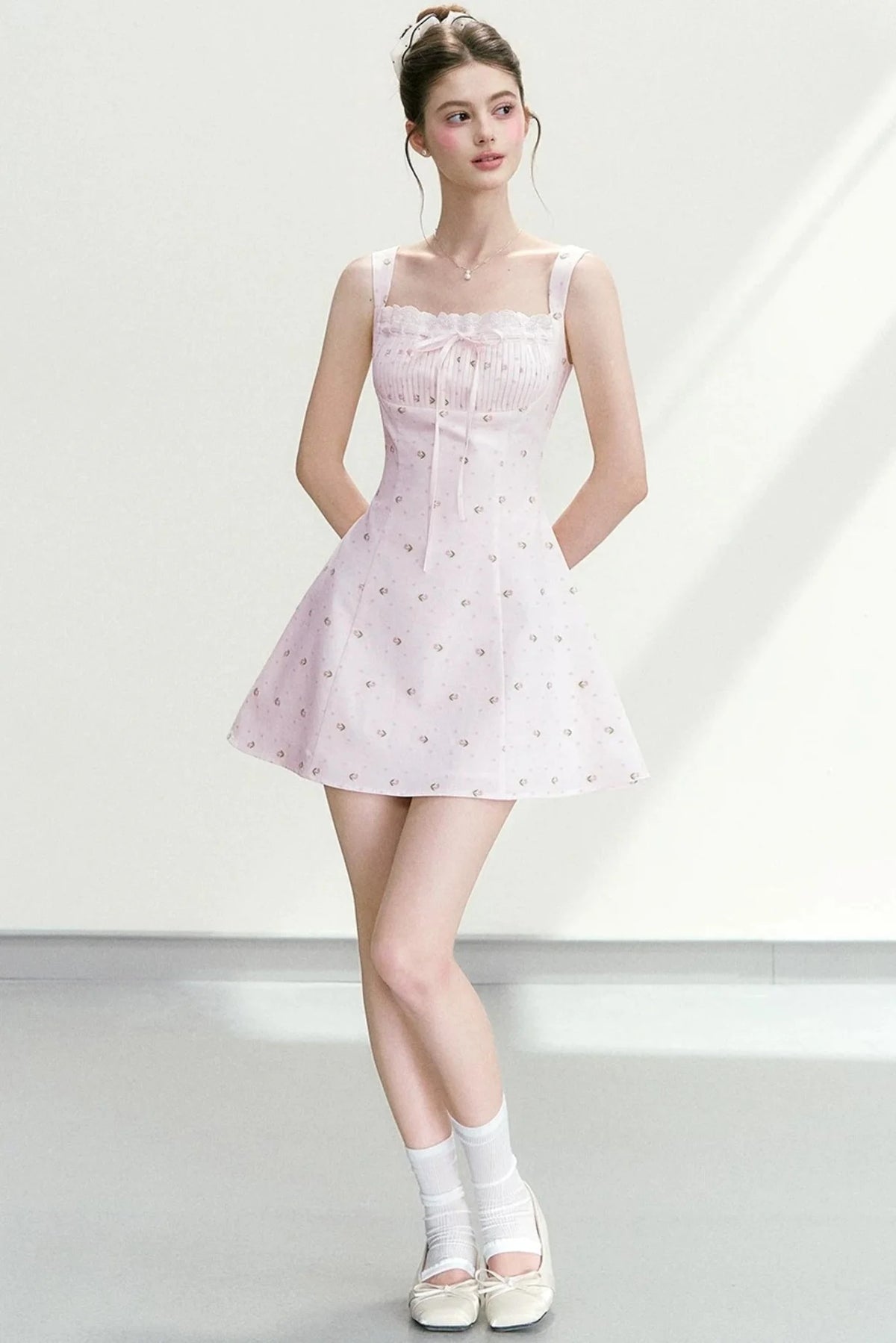 Elegant Floral A-Line Dress