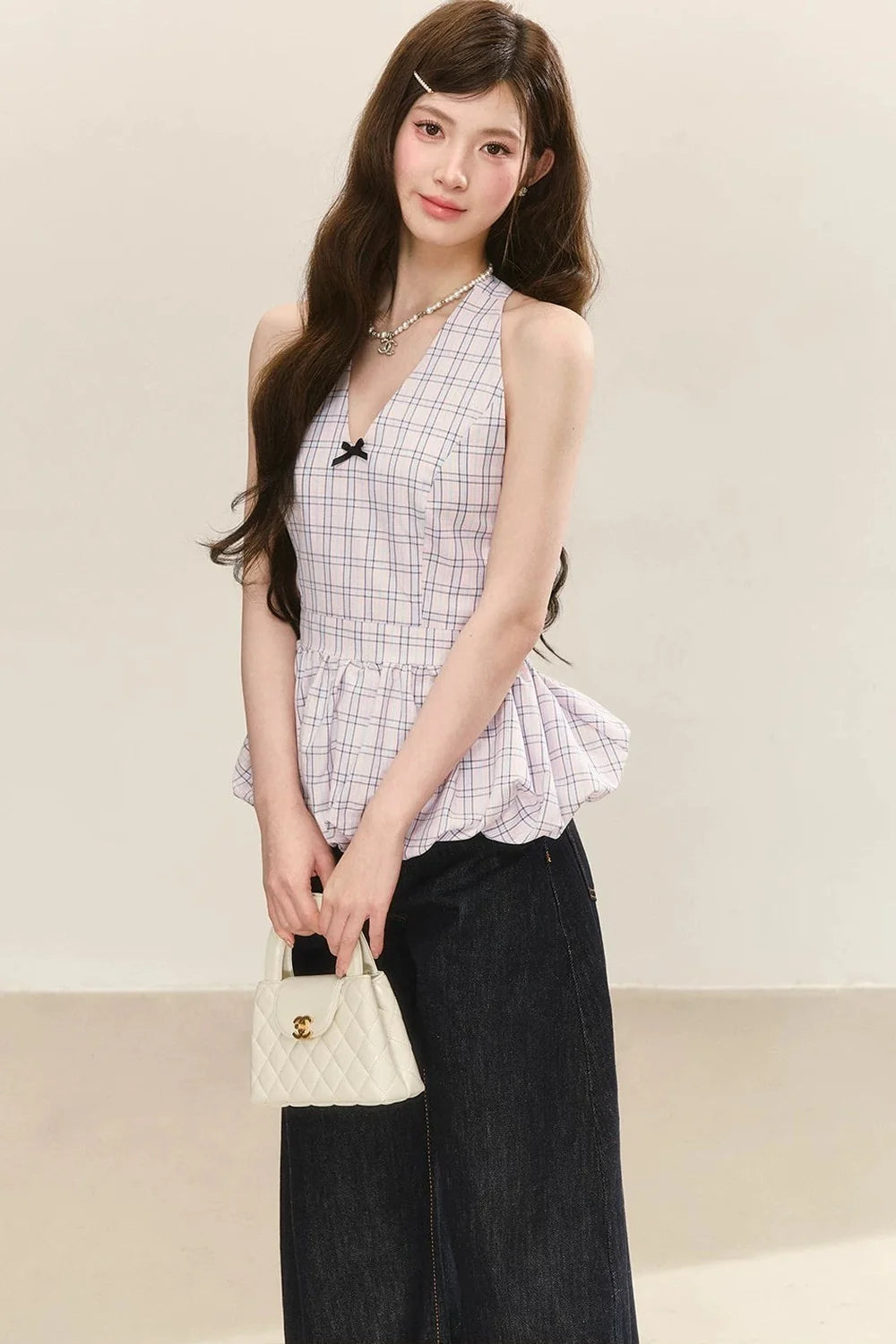 Elegant Floral Tulip Top