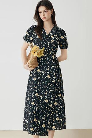 Elegant French Long Dress