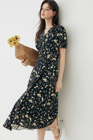 Elegant French Long Dress