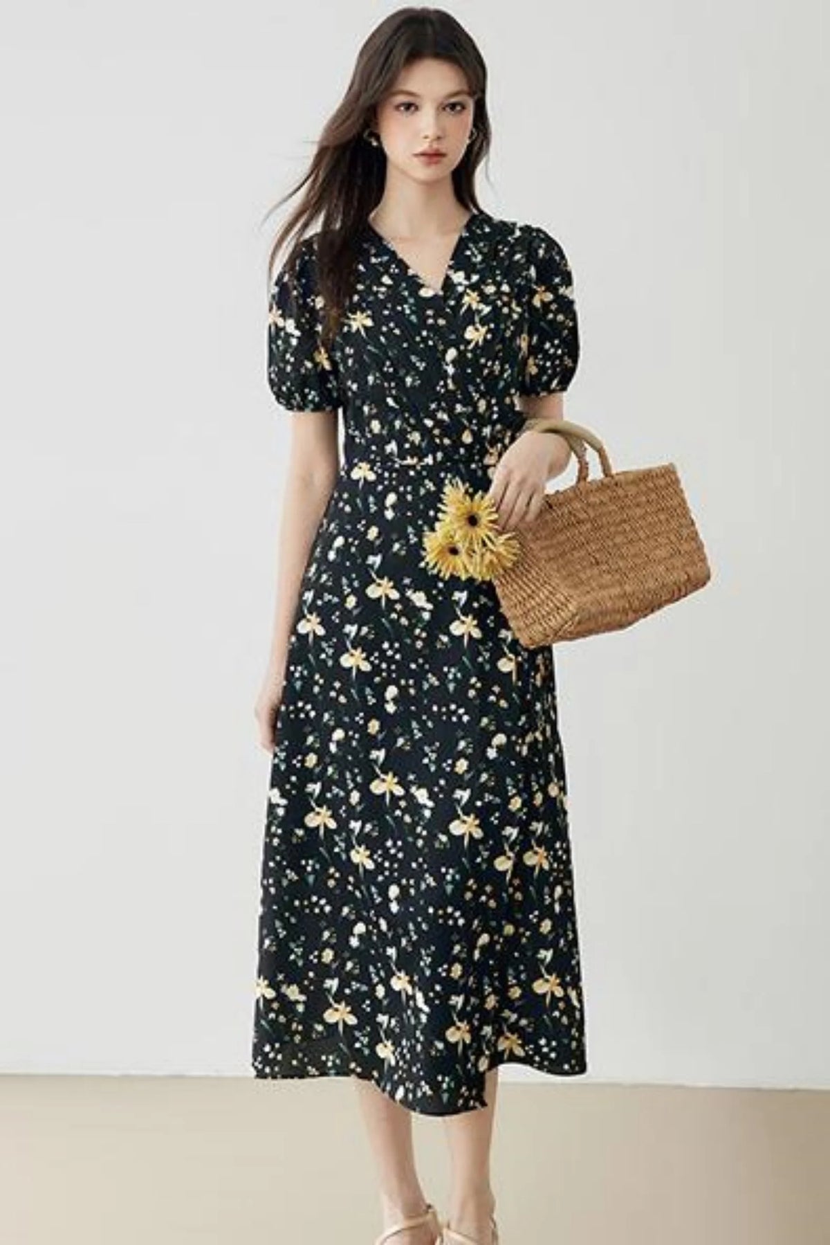 Elegant French Long Dress