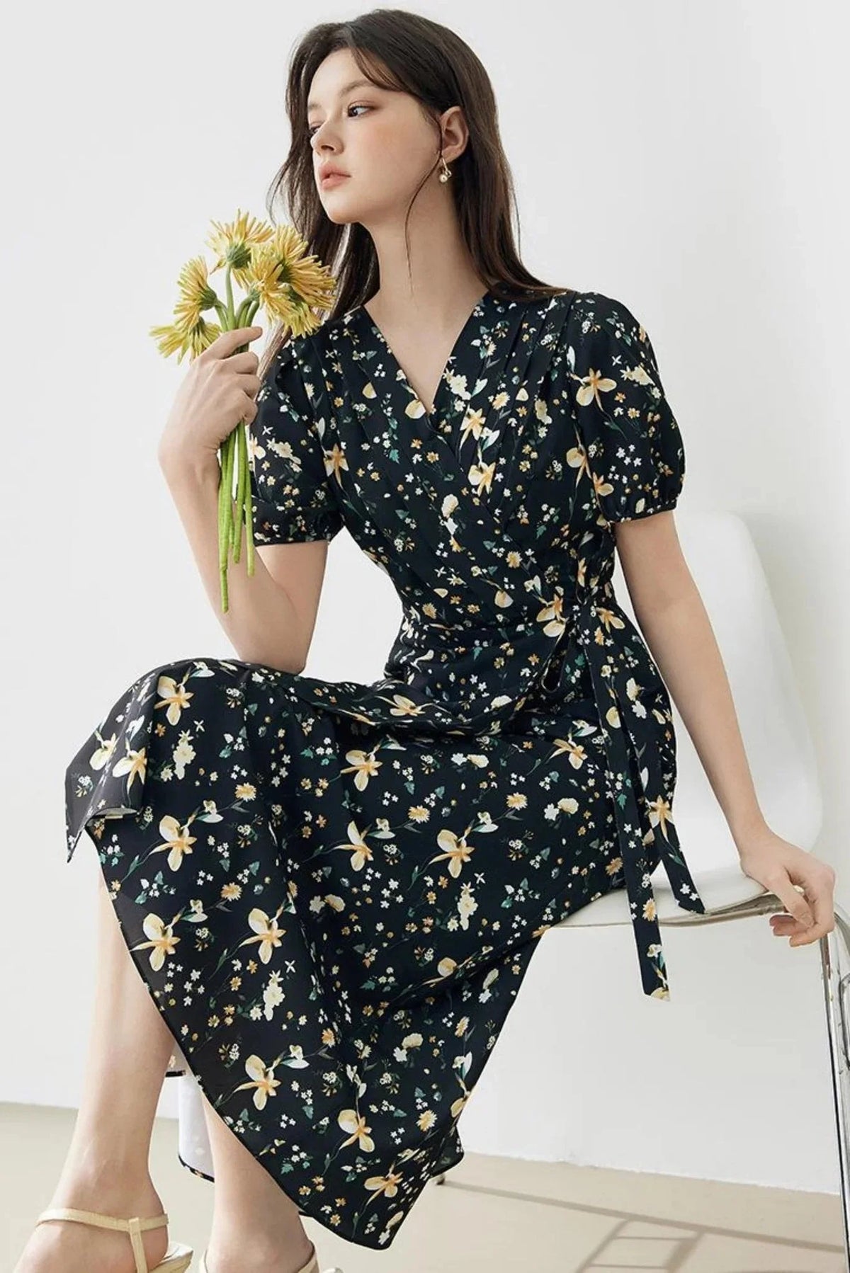 Elegant French Long Dress