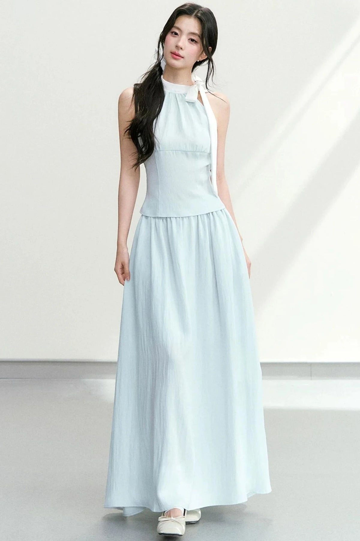 Elegant Halter Neck Suit Set-Up