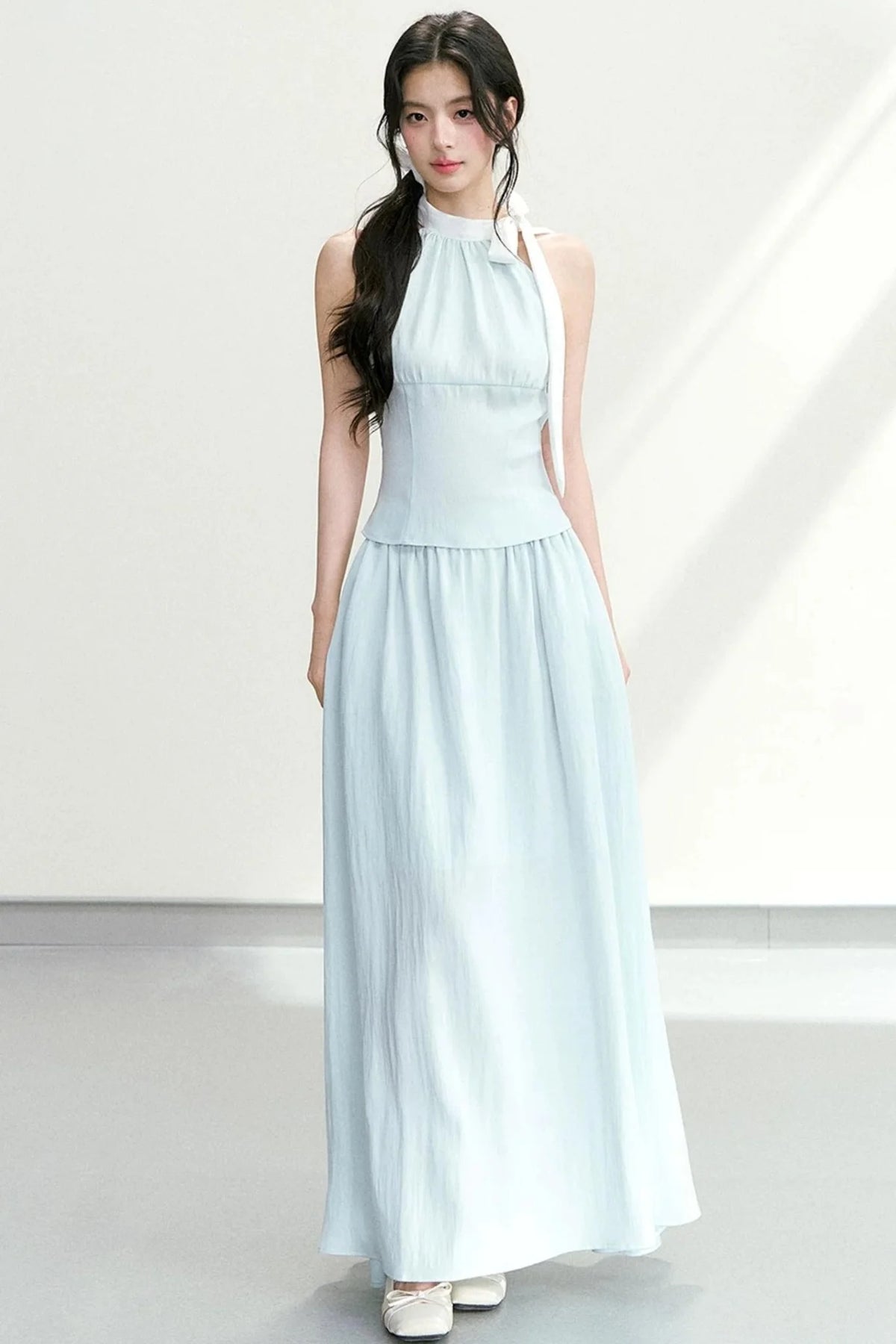 Elegant Halter Neck Suit Set-Up