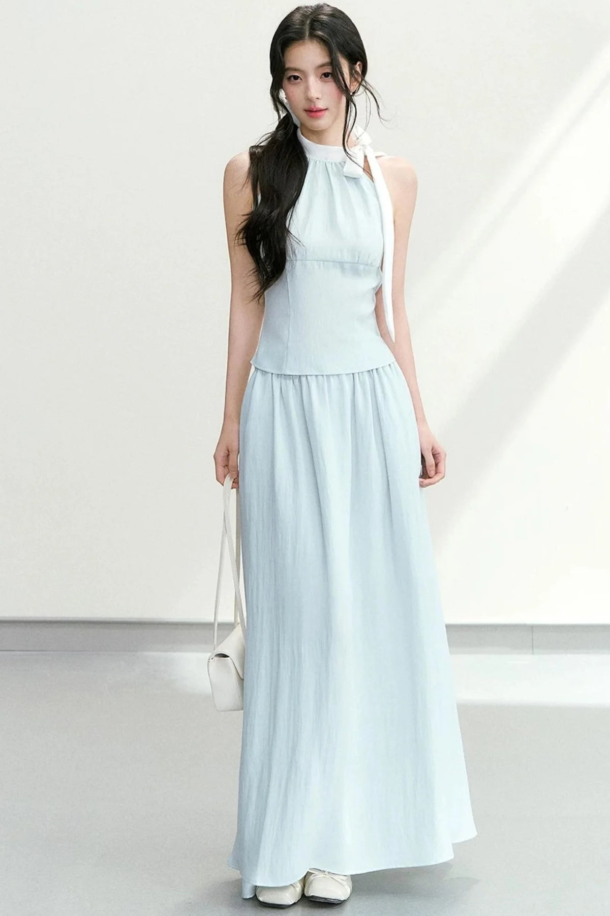 Elegant Halter Neck Suit Set-Up