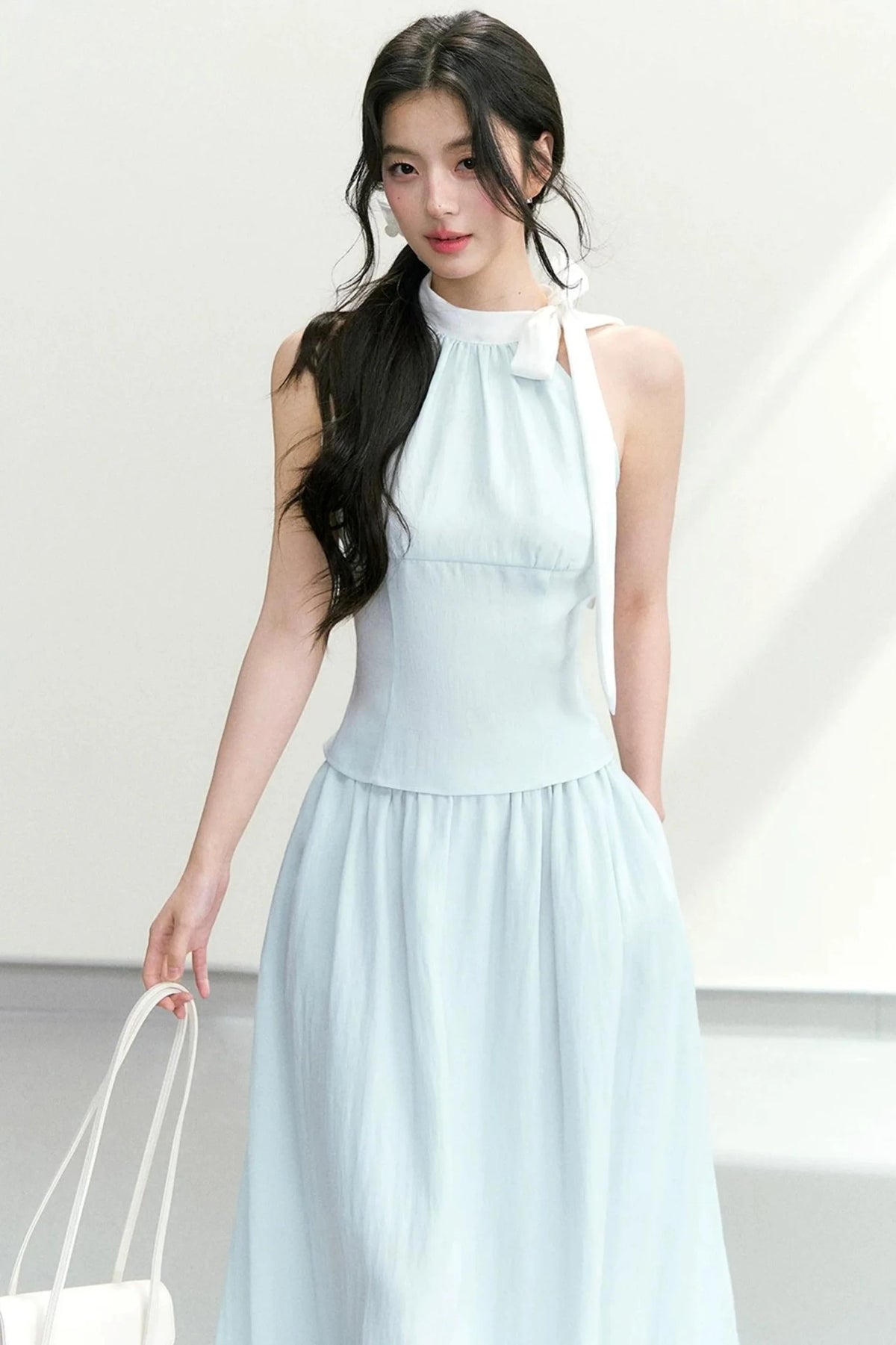 Elegant Halter Neck Suit Set-Up