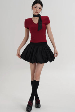 Elegant High-Waisted A-Line Skirt
