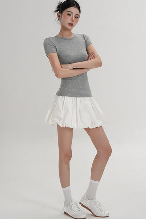 Elegant High-Waisted A-Line Skirt