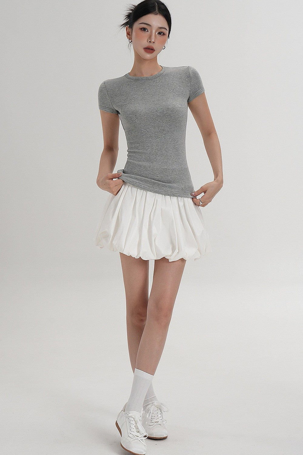 Elegant High-Waisted A-Line Skirt