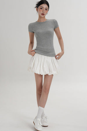 Elegant High-Waisted A-Line Skirt