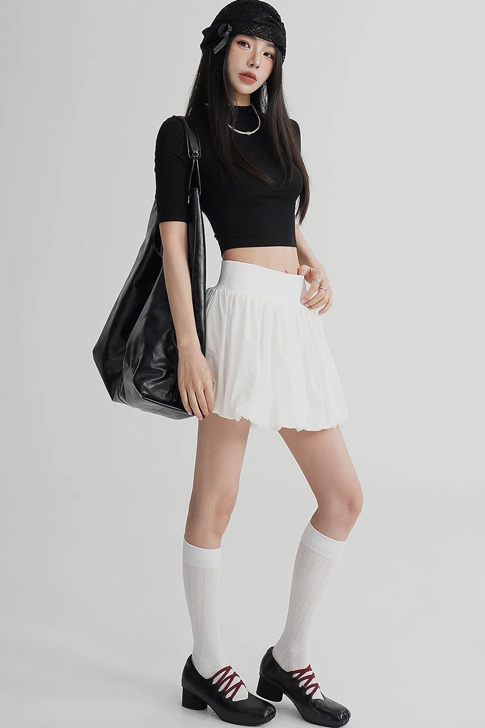 Elegant High-Waisted A-Line Skirt