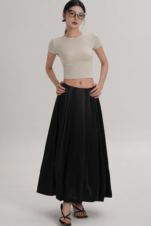 Elegant High-Waisted Crop Top