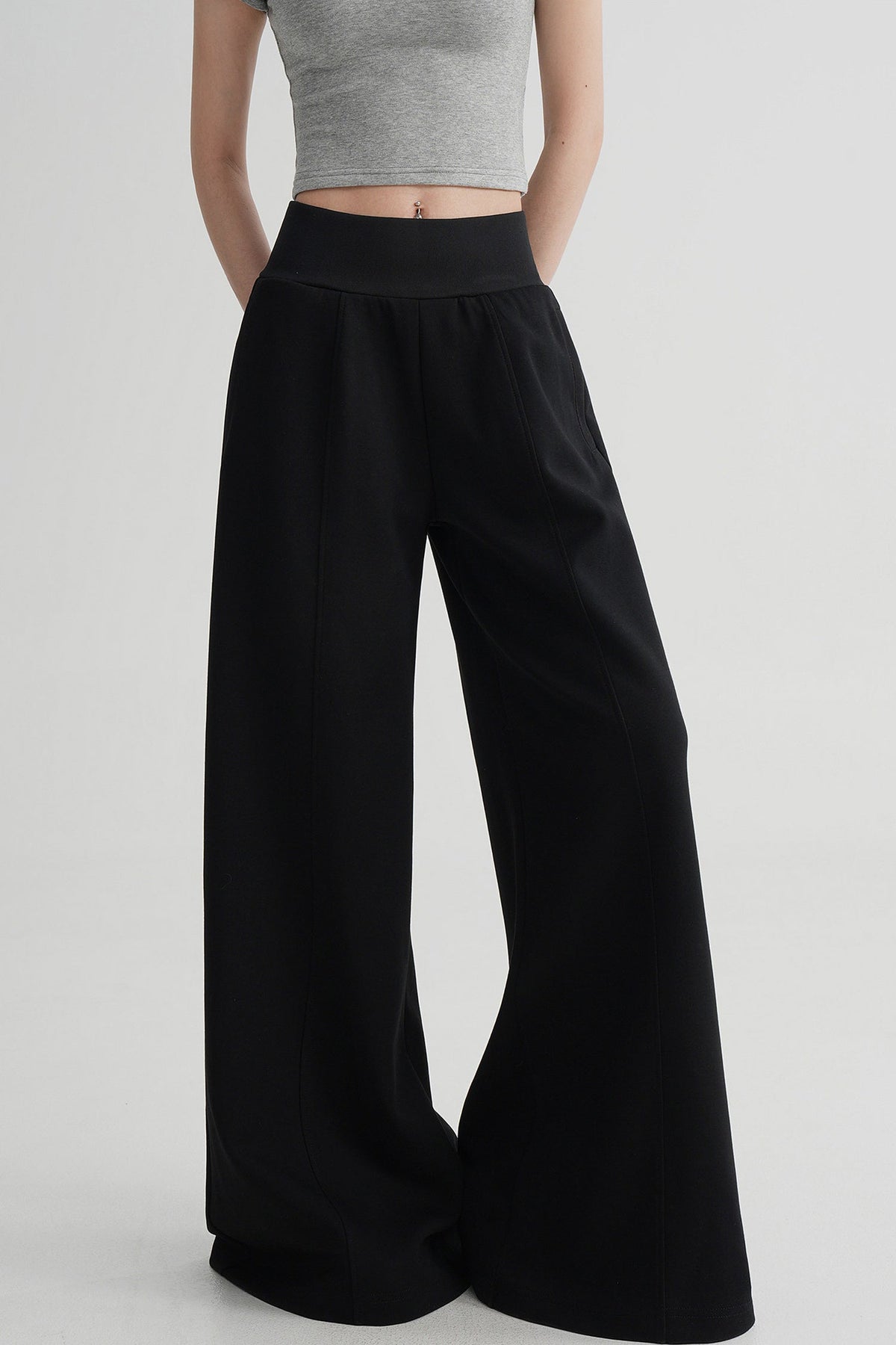 Elegant High-Waisted Flared Pants