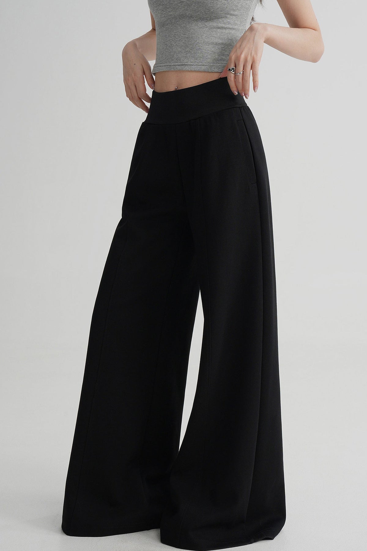 Elegant High-Waisted Flared Pants