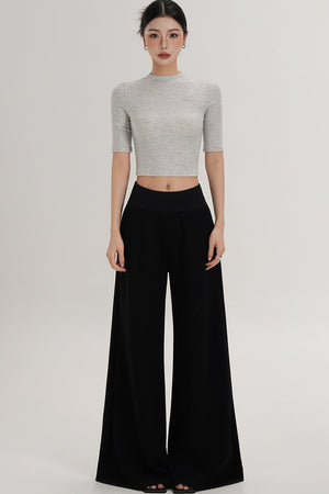 Elegant High-Waisted Flared Pants