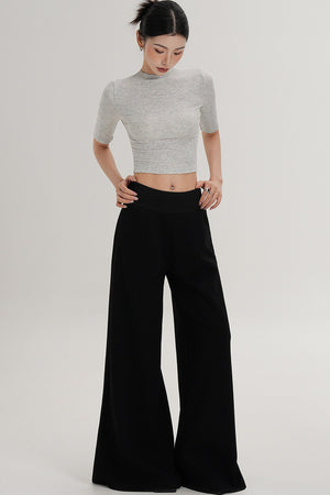 Elegant High-Waisted Flared Pants