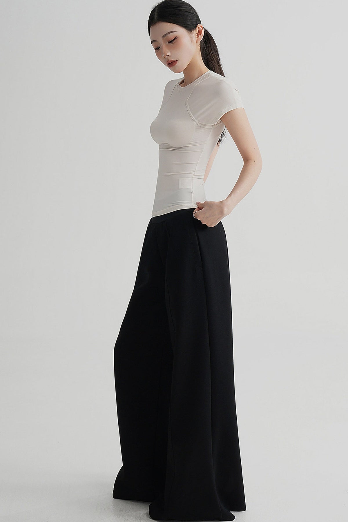 Elegant High-Waisted Flared Pants