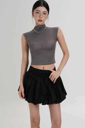Elegant High-Waisted Sleeveless Top