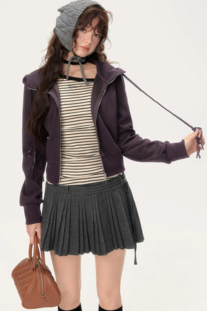 Elegant Hooded Cardigan