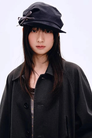 Elegant Irregular Pleated Newsboy Cap