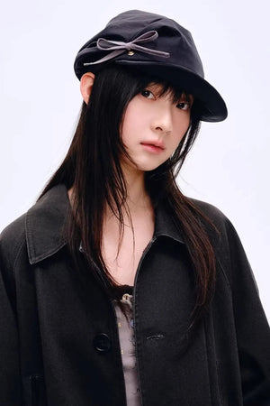 Elegant Irregular Pleated Newsboy Cap