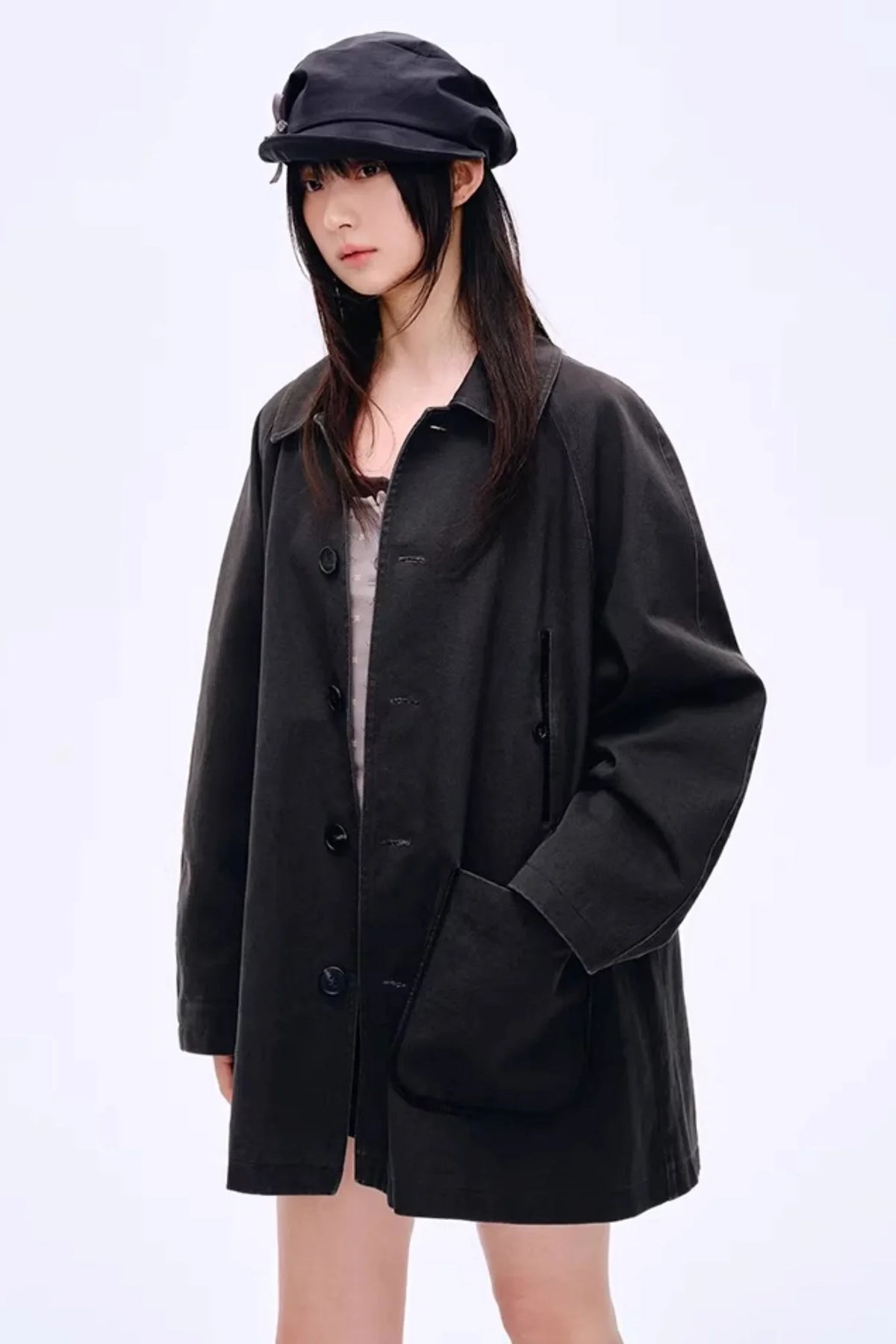 Elegant Irregular Pleated Newsboy Cap