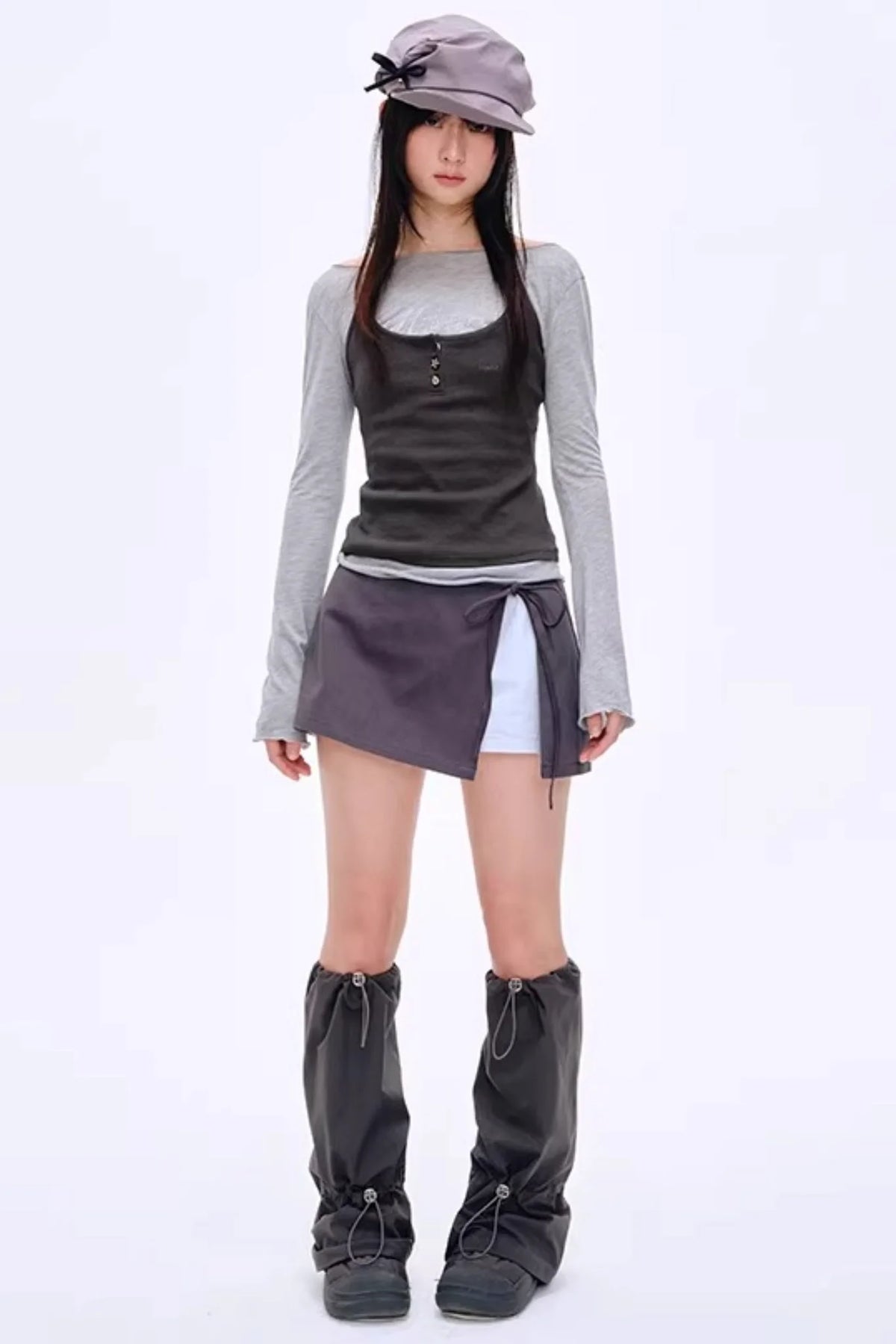 Elegant Irregular Pleated Newsboy Cap