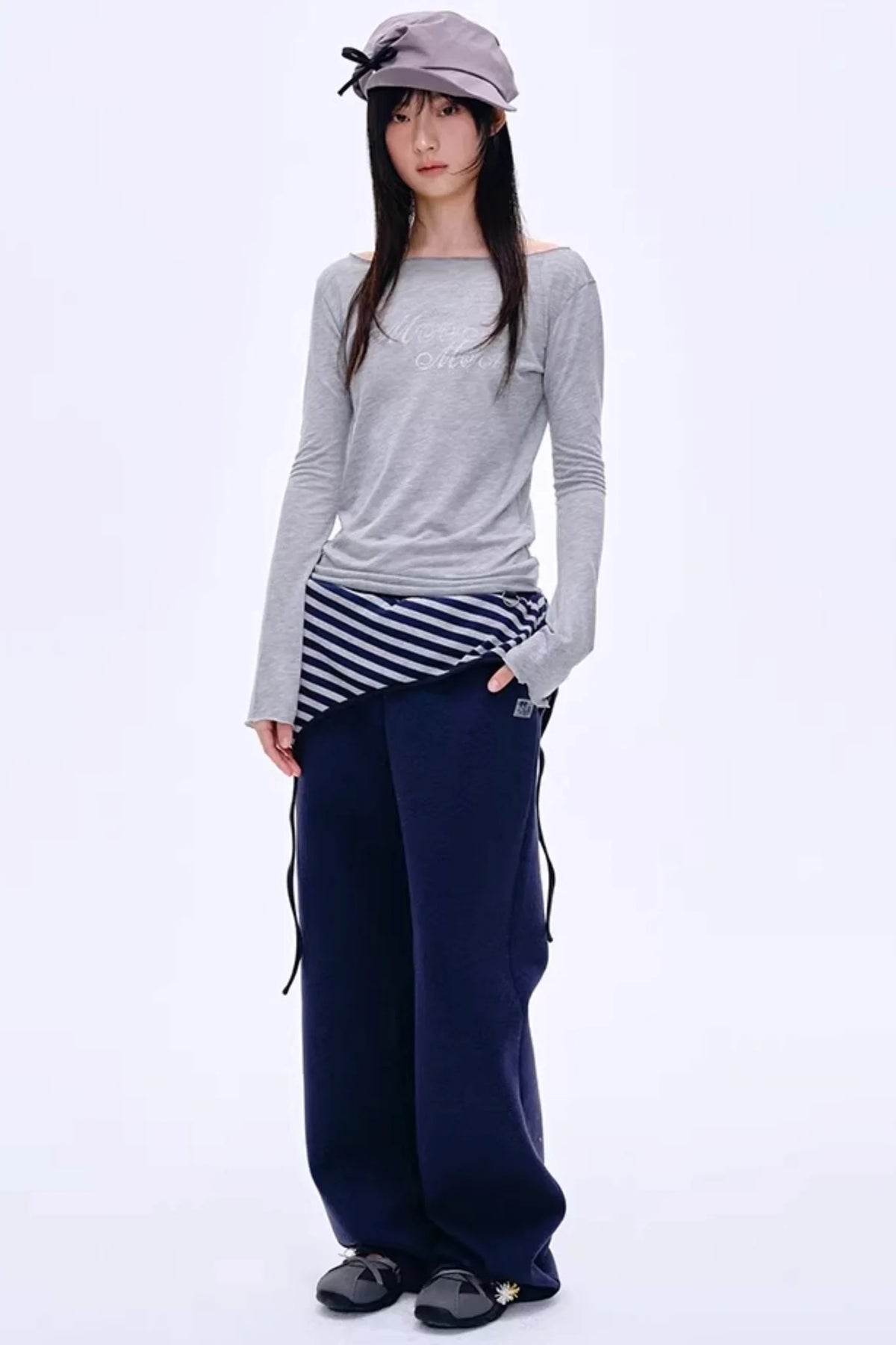 Elegant Irregular Pleated Newsboy Cap
