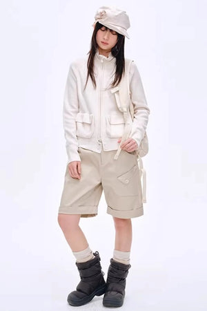 Elegant Irregular Pleated Newsboy Cap