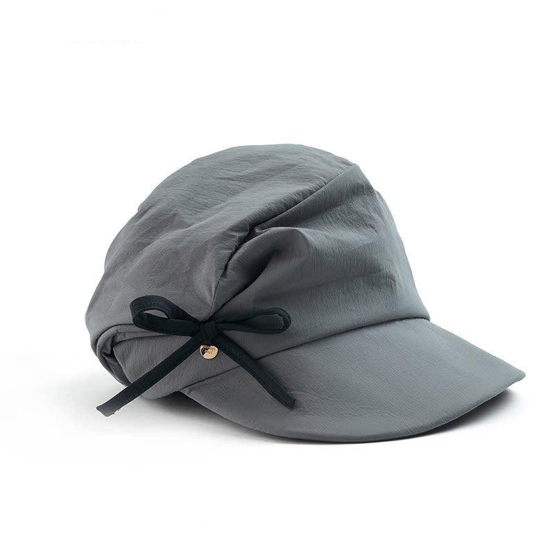 Elegant Irregular Pleated Newsboy Cap