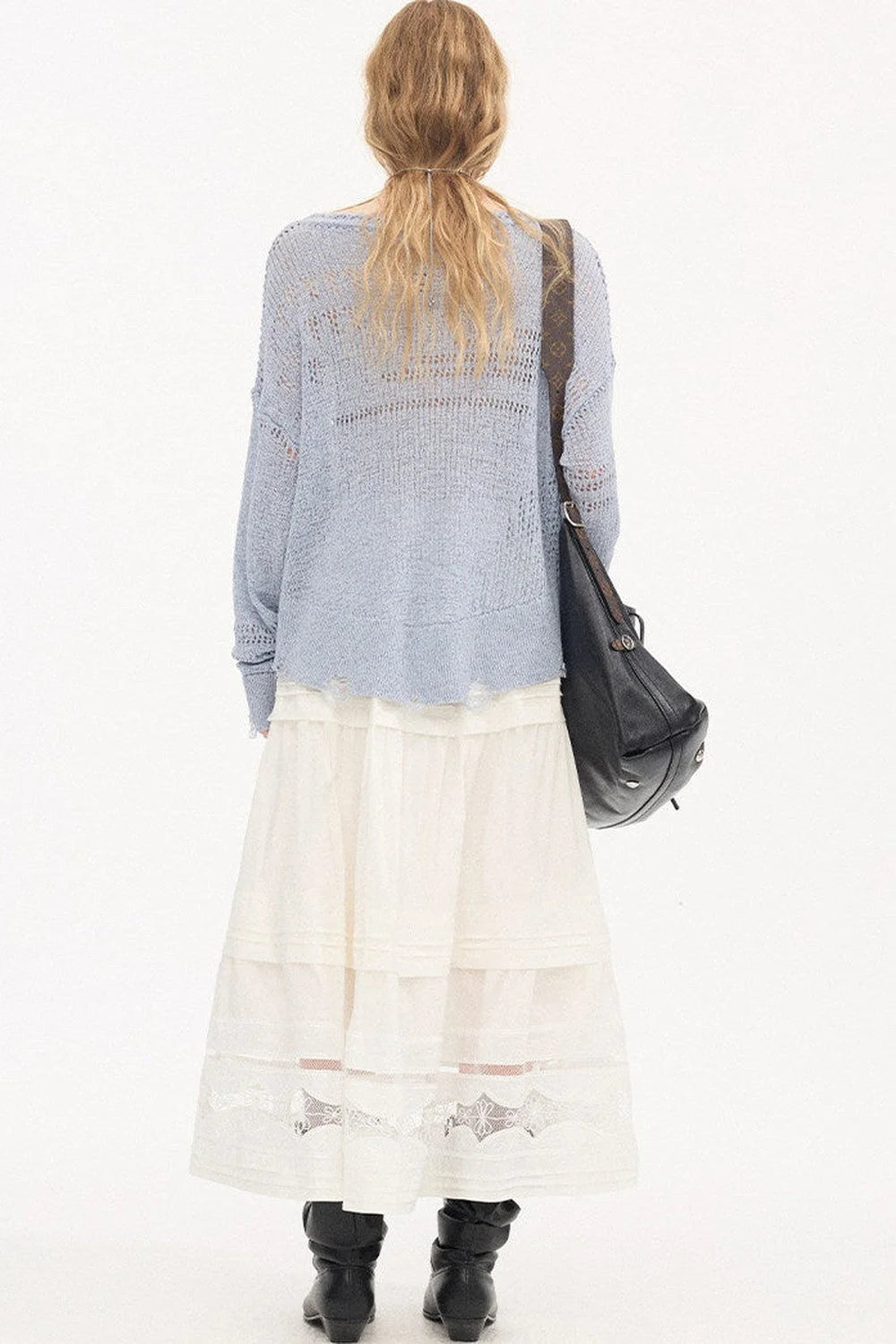 Elegant Lace A-Line Skirt