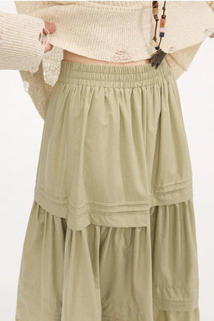 Elegant Lace A-Line Skirt