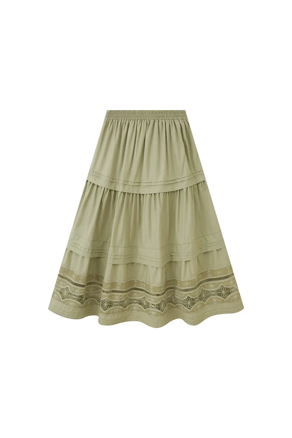 Elegant Lace A-Line Skirt