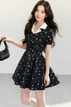 Elegant Ladylike Printed Dress