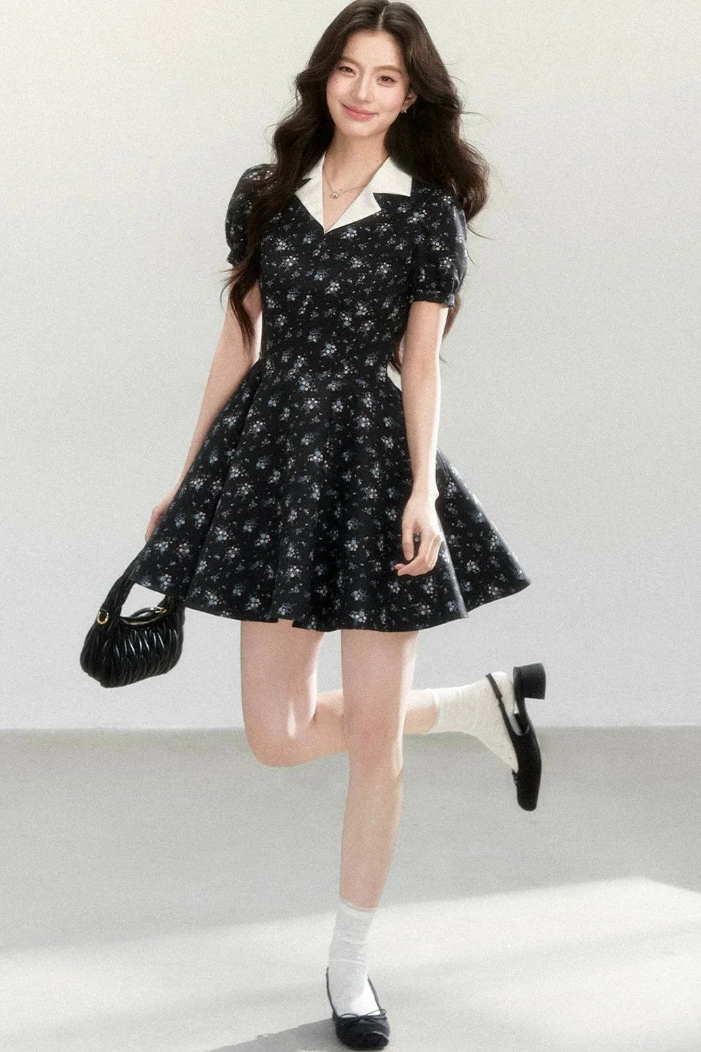 Elegant Ladylike Printed Dress