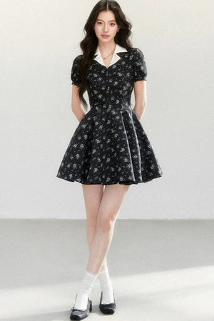 Elegant Ladylike Printed Dress
