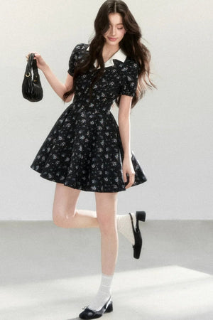 Elegant Ladylike Printed Dress