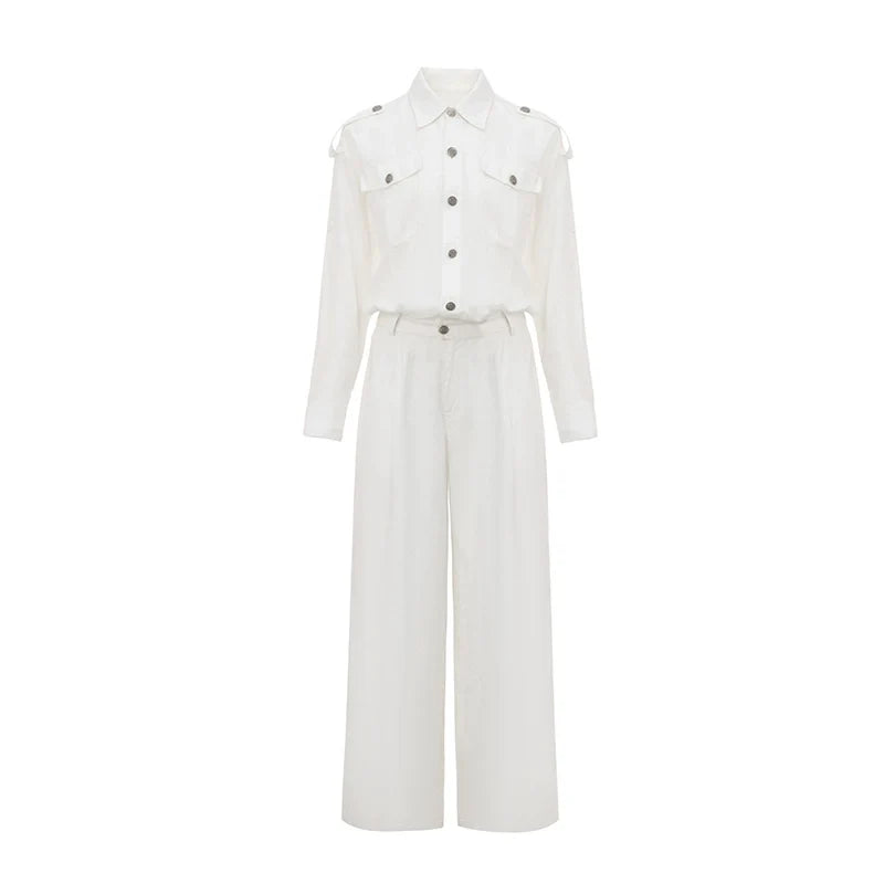 Elegant Line White Shirt