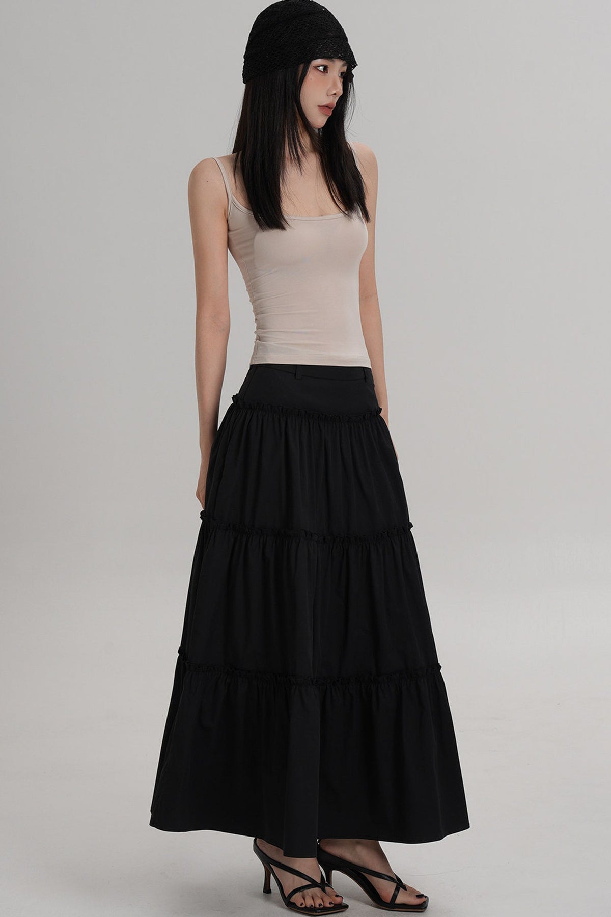 Elegant Pleated A-Line Skirt