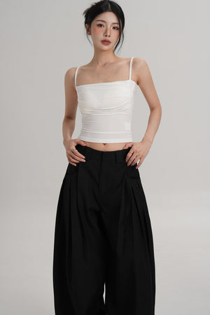 Elegant Pleated Camisole Top