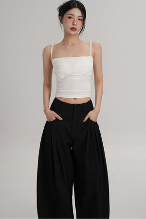 Elegant Pleated Camisole Top
