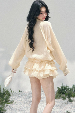 Elegant Ruffled Summer Dress Set