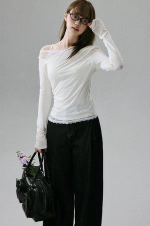 Elegant Sheer T-Shirt