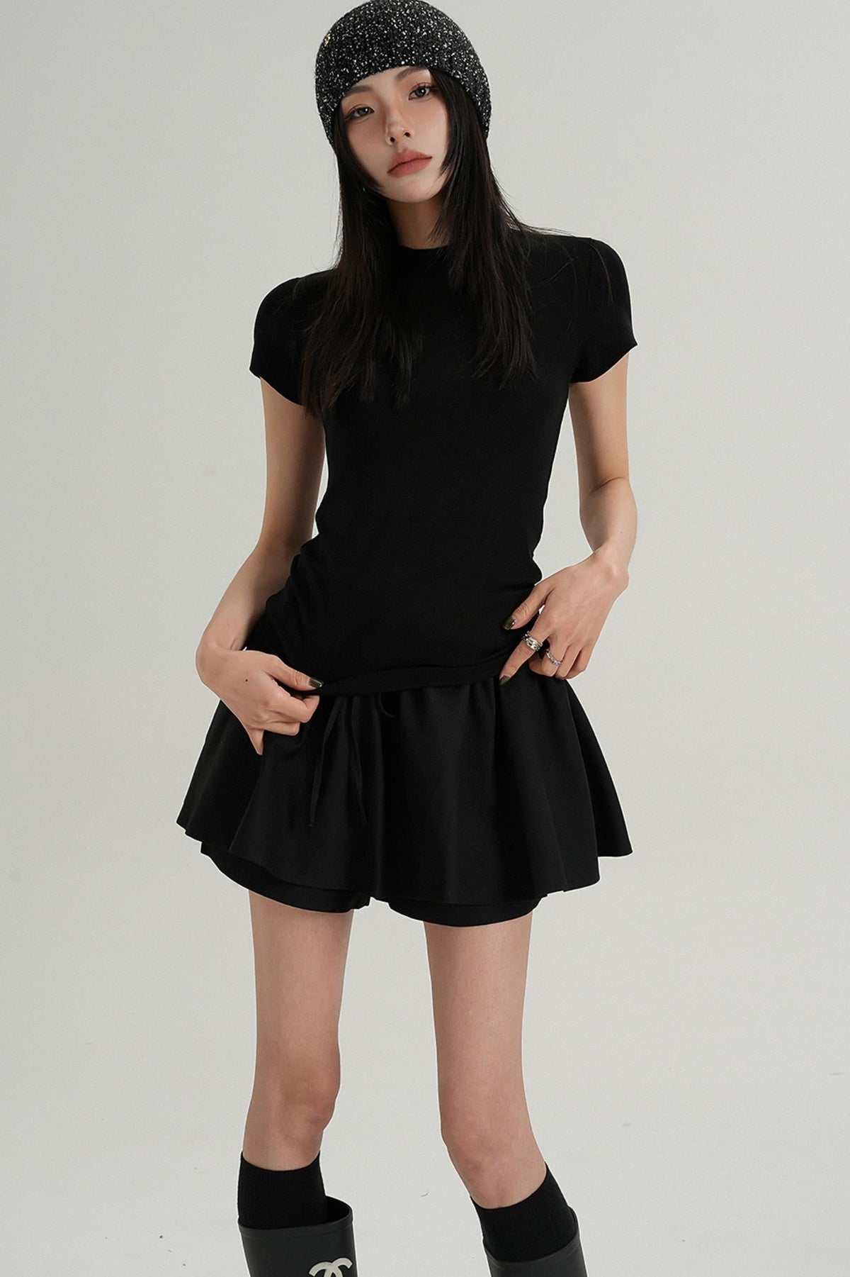 Elegant Short Sleeve Inner Top
