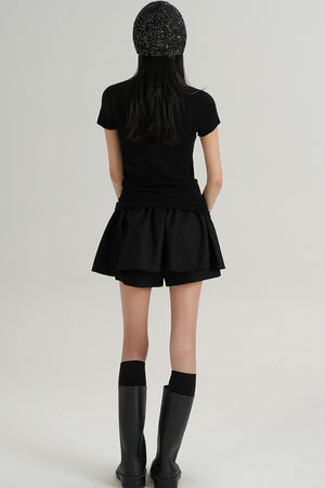 Elegant Short Sleeve Inner Top