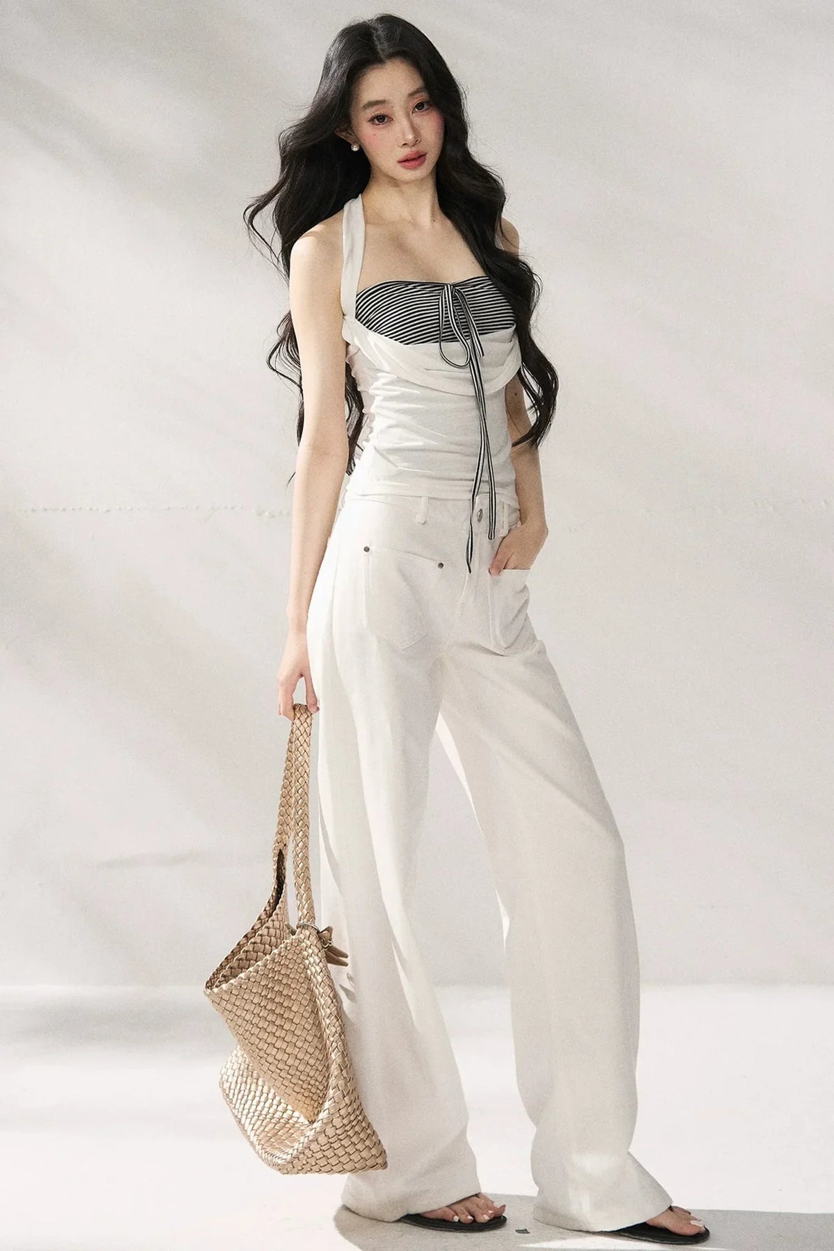 Elegant Slimming Wide-Leg Pants