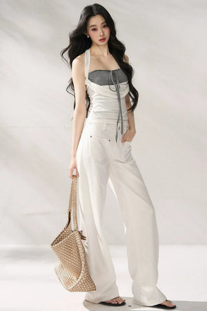 Elegant Slimming Wide-Leg Pants