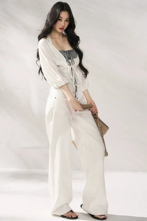 Elegant Slimming Wide-Leg Pants